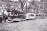 Postcard: Bremen railcar 182 at Bürgerpark (1955)