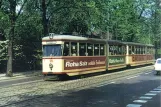 Postcard: Bremen tram line 4 with articulated tram 916 near Focke-Museum (1964)