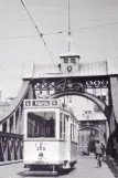 Postcard: Bremen tram line 4 with railcar 266 on Wilhelm-Kaisen-Brücke (1937)