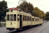 Postcard: Brussels railcar 9888 at Rue t'Serstevens (1983)