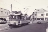 Postcard: Brussels tram line 78 with railcar 9175 at Souvret-Forrières (1981)