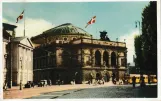 Postcard: Copenhagen tram line 1 by Royal Danish Theatre (1946-1955)