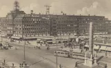 Postcard: Copenhagen tram line 16  at Frihedsstøtten (1929)