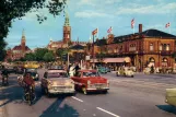 Postcard: Copenhagen tram line 16 on Vesterbrogade (1964-1966)