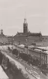 Postcard: Copenhagen tram line 6  on Vesterbrogade (1947)