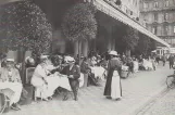 Postcard: Copenhagen tram line 7 on Hovedvagtsgade (1917)