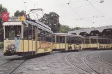 Postcard: Darmstadt museum tram 17 in front of Böllenfalltor (1987)