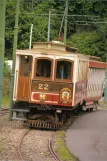 Postcard: Douglas, Isle of Man Manx Electric Railway with railcar 22 near Laxey (1993)