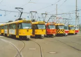 Postcard: Dresden railcar 224 228-5 at Betriebshof Trachenberge (2003)