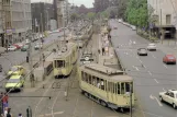 Postcard: Düsseldorf Stadtrundfahrten with railcar 267 on Heinrich-Heine-Allee (1988)