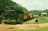 Postcard: Érezée with steam powered railcar 1076 at Gare d'Amonines (1970)