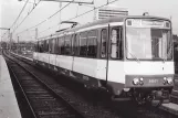 Postcard: Essen articulated tram 5001 on Hobeisenbrücke (1980)