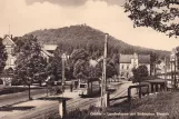 Postcard: Görlitz tram line 2 at Biesnitz/Landeskrone (1960)