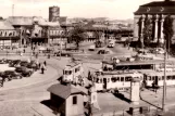 Postcard: Gothenburg tram line 1  at Centralstation Drottningtorget (1922)