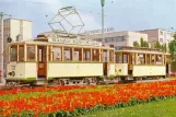 Postcard: Graz Oldtimer-Straßenbahn with railcar 117 at Hauptbahnhof (Europaplatz) (2000)