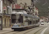 Postcard: Grenoble tram line A with low-floor articulated tram 2016 by Le Tram, Avenue Aristide Briand (1988)