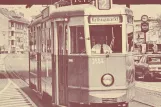 Postcard: Hamburg tram line 2 with railcar 3564 at Hoheluftbrücke (1978)