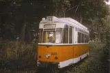 Postcard: Hannover Hohenfelser Wald with railcar 3011 outside Straßenbahn-Museum (1997)