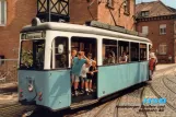 Postcard: Heidelberg museum tram 80 at Betriebshof Bergheim (2002)