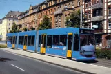 Postcard: Kassel tram line 3 with low-floor articulated tram 460 at Kirchweg Kassel (1992)