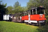 Postcard: Klagenfurt Lendcanaltramway with railcar 25 on Nostalgiebahnen in Kärnten (1980)