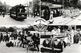 Postcard: Leipzig tram line 3 with railcar 179 on Plagwitzer Jahrmarkt (1920)