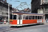 Postcard: Lille tram line T with railcar 503 at Lille Terminus du Théatre (1980)