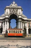 Postcard: Lisbon Colinas Tour with railcar 2 on Praça do Cormércio (1998)