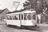 Postcard: Magdeburg railcar 70 near Universitätsbibliothek (1943)