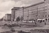 Postcard: Magdeburg tram line 6  on Ernst-Reuter-Allee (1959)