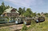 Postcard: Malmköping railcar M 1 at Malmköping (1970)