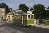 Postcard: Malmö Museispårvägen with museum tram 20 close by Bastionen (1987)