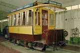 Postcard: Malmö museum tram 8 inside Teknikens och Sjöfartens Hus (1985)