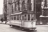 Postcard: Mühlhausen Unterstadtlinie with railcar 42 on Felchtaer Straße (1962)