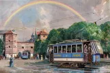 Postcard: Munich railcar 13 at Sendlinger Tor (1976)