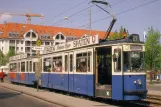 Postcard: Munich tram line 27 with railcar 2669 at Giesinger Bahnhof (1966)