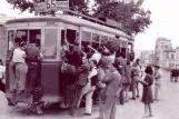 Postcard: Naples regional line 55 on Via Ponte dei Francesi (1946)