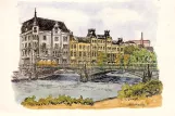 Postcard: Norrköping near Rådhuset (1978)