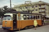 Postcard: Norrköping tram line 3 with railcar 43 at Norr Tull (1967)