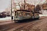 Postcard: Oslo railcar 112 close by Skarpsno (1965-1967)