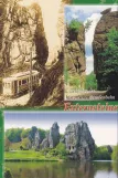 Postcard: Paderborn regional line with railcar 23 near Externsteine (1920-1936)