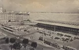 Postcard: Rome in front of Termini (1953)