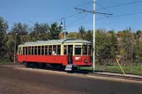 Postcard: San Francisco E-Embarcadero Steetcar with railcar 42 near 2nd & King (1984)