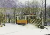 Postcard: Skjoldenæsholm standard gauge with service vehicle S2 in front of The tram museum (2005)