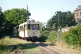 Postcard: Thuin museum line with railcar AR.86 near Lobbes Hôtel de Ville (2006)