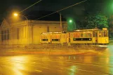 Postcard: Trondheim railcar 33 in front of Voldsminde (1983)