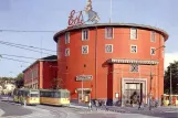 Postcard: Trondheim tram line 3 with railcar 14 by Studentersamfundet (1961)