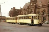 Postcard: Valenciennes tram line with railcar 22 at Gare (1964)