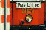 Postcard: Vienna railcar 2051 near Praterstern (2000)