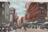 Postcard: Washington Ave. West from Broadway. St. Louis, Mo (1923)